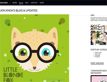 Tablet Screenshot of blog.jonknoxstudio.com